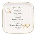 Christian Gifts for Women, Bible Verse Prayers Faith Jewelry Dish, Inspirational Religious Scripture Gifts, for Birthday, Mother's Day, Religious Christmas Gifts, Every day god Thinks of You