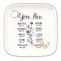 Christian Gifts for Women Jewelry Dish, Inspirational Religious Gifts for Faith, Spiritual Christian Gifts for Teens Girls and Women, Christian Bible Verse Ring Tray Catholic Gifts