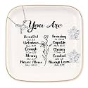 Christian Gifts for Women Trinket Jewelry Dish, Faith Religious & Spiritual Gifts for Women Catholic, Bible Verse Spiritual Inspirational Gifts for Women's Birthday Mother's Day Christmas