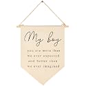 Christian Kids Sunday School Classroom Decor-Biblical Affirmations-Bible Verses-Homeschool Education-Scripture Gift for Boys Girls Kids-Canvas Hanging Flag Pennant Banner Wall Decor Gift for Nursery