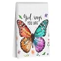 Christian Kitchen Towels, God Says You Are Totes Bible Reusable Dish Towels