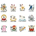 Christmas 12 Days Stickers Rolls 1000Pcs Classic