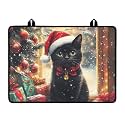 Christmas Cat Silicone Stove Top Cover, Stove Top Cover for Electric Stove(30"x21"), Thick Insulation Mat for Countertop, Anti-scalding Dish Drying Mats for Kitchen, Easy to Clean