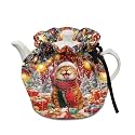 Christmas Cat Tea Pots Cozy with Insulation Pad Keep Breakfast Warmer Home Kitchen Christmas Decorative Accessories Easy to Clean and Durable Ideal Gift for Family