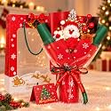 Christmas Crochet Flower Bouquet with Santa amp