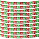 Christmas Decorations - 5 Pack 10 Feet Red Green Foil Fringe Garland Tinsel Parade Float Decoration Birthday Party Decor Hanging Backdrop Banner Table Skirts