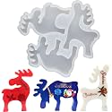 Christmas Elk Ornament Resin Mold, Reindeer Silicone Mold for Resin, Candle