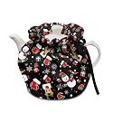 Christmas Elk Snowman Cosy Washable Protective Insulated Pot Dust Cover Creative Kitchen Cover to Keep Tea Warm Home Kitchen Party Decoration