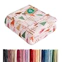 Christmas Fleece Blanket Twin - Flannel Throw - Christmas Tree 2, 60x80