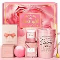 Sister Christmas Gifts: Eletorot Unique Pink Spa Relaxation Baskets Set, Mothers Day, Holiday, Birthday, Valentines Day Presents for Her from Sisters