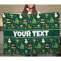 Christmas Kids Throw Blanket - Custom Personalized Fleece, 50x60 in