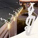 Christmas Light Clips, Shingle Gutter Clips for C7 C9 Lights, 200 Pack