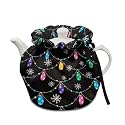 Christmas Light String Tea Cozy for Teapots,Resistant Kettle Cover Heat Resistant Breakfast Warmer Keep Warm Home Kitchen Xmas Decorative Accessories