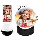 Memory Sphere Lamp, 2.7Inch Crystal Ball Digital Display Video Player, APP Personalized Videos &amp; Photos Video Gift for Mothers Day Fathers Day Anniversary Birthday Christmas Tree Ornament