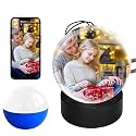 Memory Sphere Lamp, 2.7Inch Crystal Ball Digital Display Video Player, APP Personalized Videos &amp; Photos Video Gift for Mothers Day Fathers Day Anniversary Birthday Christmas Tree Ornament