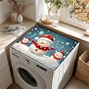 Washer Dryer Top Cover Mat, Non-Slip Dust-Proof Pad, 23.6"x19.7"