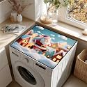Christmas Washer Dryer Top Mat 23.6"x19.7", Non-Slip Cover Pad