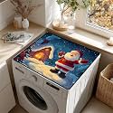 Washer Dryer Top Cover Mat, Non-Slip Dust-Proof Pad, 23.6"x19.7"
