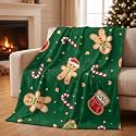 Christmas Printed Blanket Super Soft Flannel Fleece Cozy Blankets for Bed,Sofa,Couch,Gifts for Women Men,Camping and Travel Warm Fuzzy Blanket for All Season (Christmas Stockings, 50" x60)
