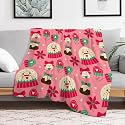 Christmas Printed Blanket Super Soft Flannel Fleece Cozy Blankets for Bed,Sofa,Couch,Gifts for Women Men,Camping and Travel Warm Fuzzy Blanket for All Season (Snowman, 60"x80")