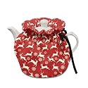 Christmas Reindeer Tea Cosy for Teapots Portable Insulated Tea Pot Dust Cover Kitchen Home Tea Pot Cover Insulation and Keep Warm Gift for Housewife, Friend, Mom