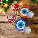 Christmas Candle Holders, Reindeer Shadow Tea Light Decoration | Decorative Diya Tealight Candle HolderDesign Hand Made Tea Light Candles Holder for | Christmas Decorations (Santa Close)