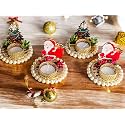 Christmas Reindeer Tealight Candle Holders,Metal, Candle Wax Shadow Tealight Candle Holder for Home Decor, Candle Diya, Christmas, Festival Decoration Time Deer Tree Santa Tealight (913)