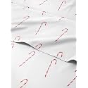 Christmas Sheet Set, Candy Canes, Holiday Xmas Bedding Set - Full Size