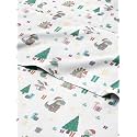 Christmas Sheet Set, Christmas Dinos, Holiday Xmas Bedding Set - Twin Size