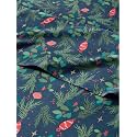 Christmas Sheet Set, Christmas Garland, Holiday Xmas Bedding Set - King