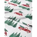 Christmas Sheet Set, Christmas Tree 1, Xmas Bedding Set - Split King Size