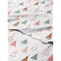 Christmas Sheet Set, Christmas Tree 2, Holiday Xmas Bedding Set - King Size