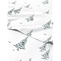Christmas Sheet Set, Green Xmas Trees, Holiday Xmas Bedding Set - Twin Size