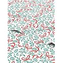 Christmas Sheet Set, Holiday Ribbon, Holiday Xmas Bedding Set - King Size