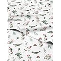 Christmas Sheet Set, Mistletoe, Holiday Xmas Bedding Set - Split King Size