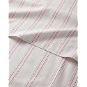 Christmas Sheet Set, Red Dot Stripe, Holiday Xmas Bedding Set - Twin Size