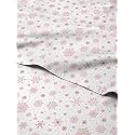 Christmas Sheet Set, Red Snowflakes, Holiday Xmas Bedding Set - Full Size