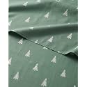 Christmas Sheet Set, Sage Pine Trees, Holiday Xmas Bedding Set - Split King