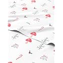Christmas Sheet Set, Season Greetings, Holiday Xmas Bedding Set - Twin Size