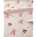 Christmas Sheet Set, Teddy Bears, Holiday Xmas Bedding Set - Queen Size