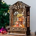 Christmas Snow Globe Lighted Manger Nativity Scene, Musical Holy Family Water Creche Play Silent Night Music in Swirling Glitter, Holiday Decorations Gifts for Family, Children or Friends