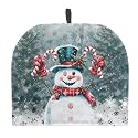 Christmas Snowman Forest Tea Pot Cover Protective Fabric Breakfast Warmer Insulated Teapot Cozy for English Tea Sets Tea Pot Cozies Cute Tea Cosy for Kitchen Tea Party Decor