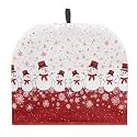 Christmas Snowman Snowflake Kitchen Teapot Dust Cover Insulation and Keep Warm Teapot Cosy Breakfast Warmer Kettle Cover Tea Party Cute Christmas Decor Both Sides Can Be Used