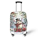 Christmas Snowman Suitcase Covers for Luggage,Travel Luggages Cover,Dustproof Carry on Luggages Covers,Travel Luggage Cover Suitcase Protector
