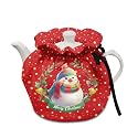 Christmas Snowman Tea Cosy for Teapots Kitchen Home Decorative Tea Cosy Breakfast Warmer Insulation and Keep Warm Tea Kettle Quilt for Home Kitchen Tea Party Decor