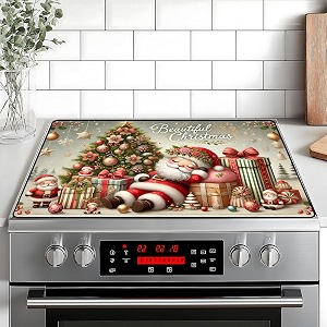 Christmas Stove Top Cover Snowman Stove Top
