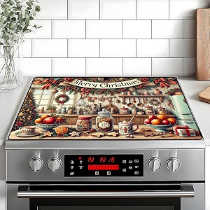 Christmas Stove Top Cover Snowman Stove Top