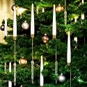 Christmas Tree Candles with Remote, 12 Pack Battery Operated Christmas Candles, LED Candlesticks for Xmas Tree Decoration, Flickering Flameless Taper Candle for Home, Party Decor with Icicle Hooks