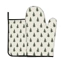 Christmas Tree Oven Mitts and Pot Holders Sets 2 Pack