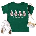 Christmas Tree Shirt for Toddler Boys Girls Merry Christmas T-Shirts Short Sleeve Holiday Tee Xmas Gift Tops